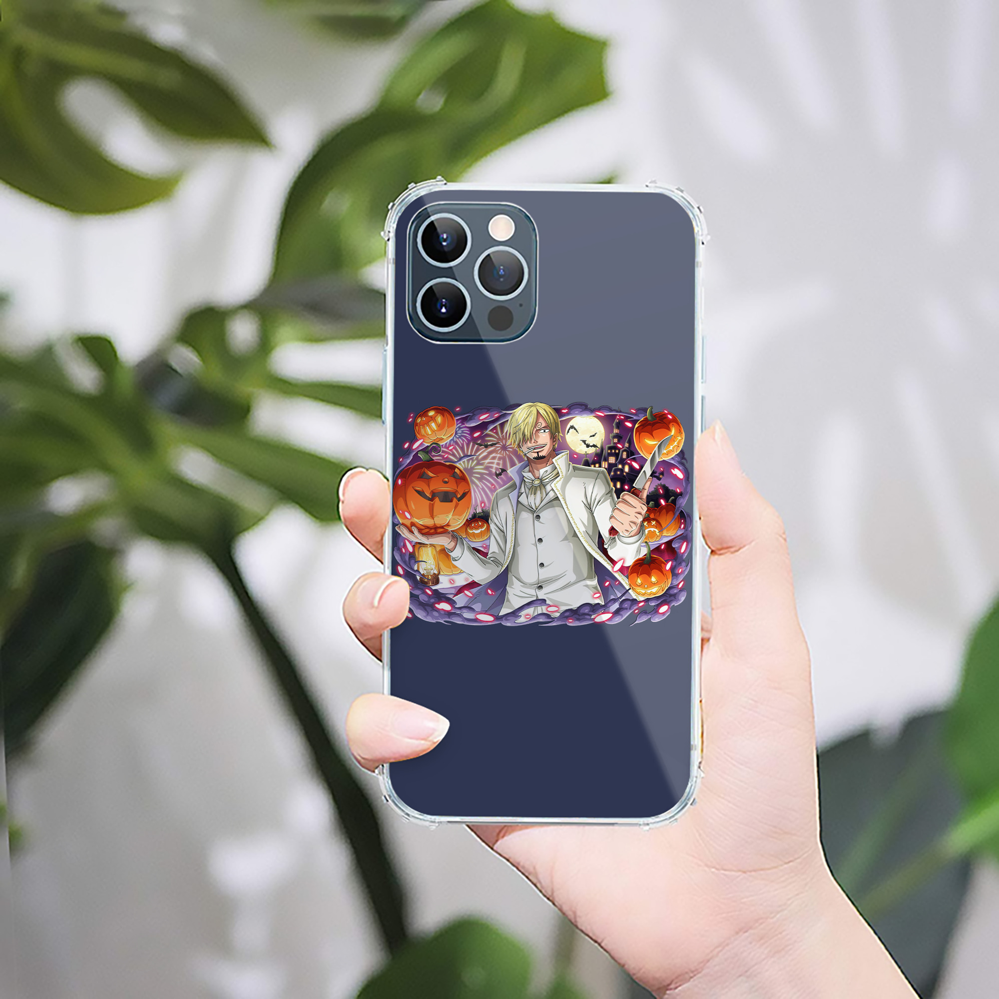 （画像用） ワンピース サンジ ONE PIECE Sanji 【iPhone 12シリーズ対応】透明スマホケース（クリアソフトケース）
